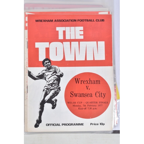 237 - A COLLECTION OF WREXHAM FOOTBALL CLUB PROGRAMMES, programmes range from 1958 to 1992, featuring Wrex... 