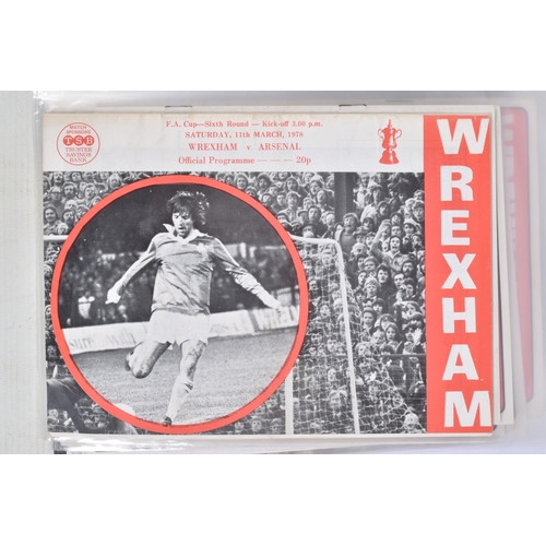 237 - A COLLECTION OF WREXHAM FOOTBALL CLUB PROGRAMMES, programmes range from 1958 to 1992, featuring Wrex... 