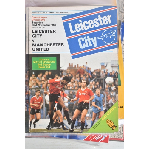 238 - A COLLECTION OF LEICESTER CITY FOOTBALL CLUB PROGRAMMES, programmes range from 1979 to 2007, featuri... 