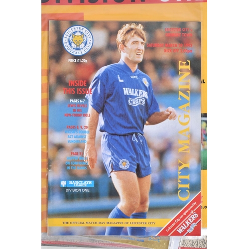 238 - A COLLECTION OF LEICESTER CITY FOOTBALL CLUB PROGRAMMES, programmes range from 1979 to 2007, featuri... 