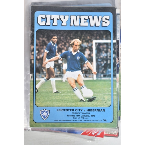 238 - A COLLECTION OF LEICESTER CITY FOOTBALL CLUB PROGRAMMES, programmes range from 1979 to 2007, featuri... 