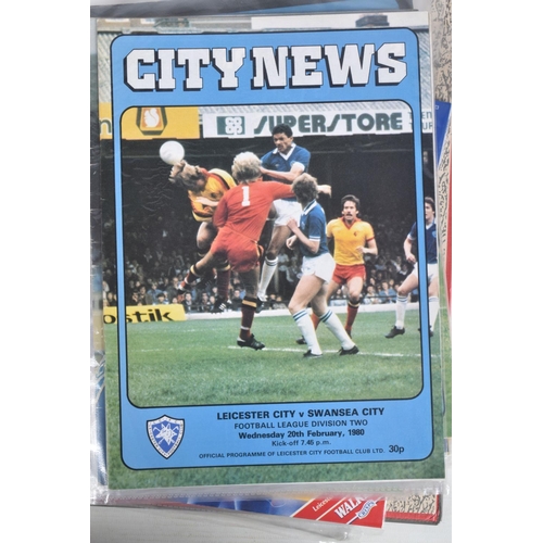 238 - A COLLECTION OF LEICESTER CITY FOOTBALL CLUB PROGRAMMES, programmes range from 1979 to 2007, featuri... 