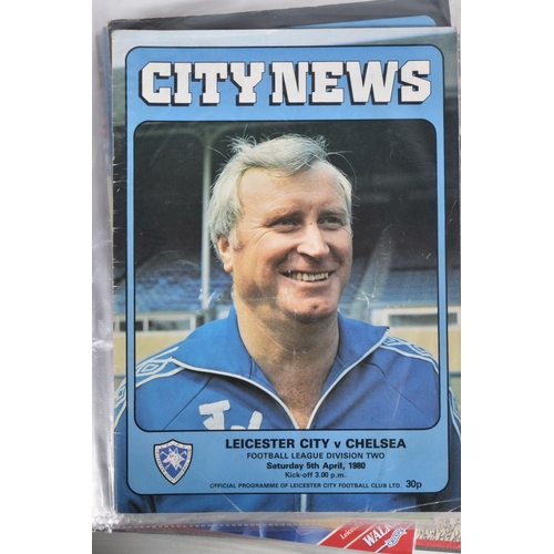 238 - A COLLECTION OF LEICESTER CITY FOOTBALL CLUB PROGRAMMES, programmes range from 1979 to 2007, featuri... 