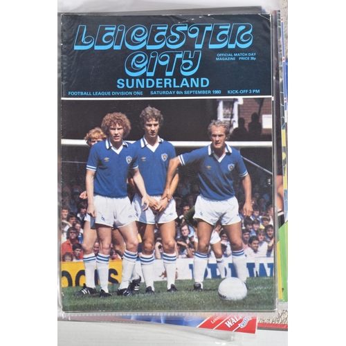 238 - A COLLECTION OF LEICESTER CITY FOOTBALL CLUB PROGRAMMES, programmes range from 1979 to 2007, featuri... 