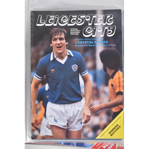 238 - A COLLECTION OF LEICESTER CITY FOOTBALL CLUB PROGRAMMES, programmes range from 1979 to 2007, featuri... 