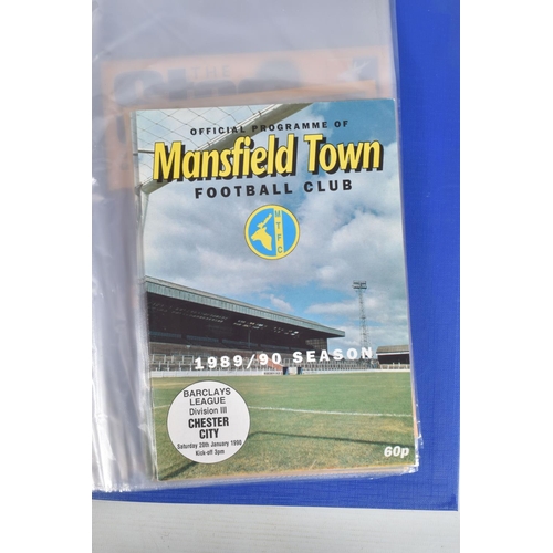 239 - A COLLECTION OF BARNSLEY, MANSFIELD TOWN AND CHESTERFIELD FOOTBALL CLUB PROGRAMMES, Barnsley  progra... 