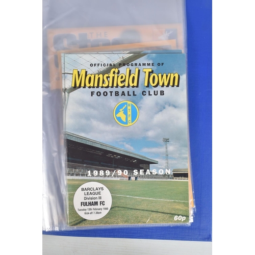 239 - A COLLECTION OF BARNSLEY, MANSFIELD TOWN AND CHESTERFIELD FOOTBALL CLUB PROGRAMMES, Barnsley  progra... 