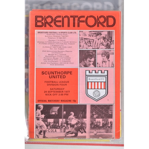 240 - A COLLECTION OF WEST HAM AND BRENTFORD FOOTBALL CLUB PROGRAMMES, West Ham  programmes range from 198... 