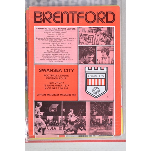 240 - A COLLECTION OF WEST HAM AND BRENTFORD FOOTBALL CLUB PROGRAMMES, West Ham  programmes range from 198... 