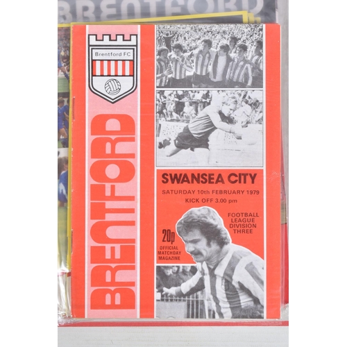 240 - A COLLECTION OF WEST HAM AND BRENTFORD FOOTBALL CLUB PROGRAMMES, West Ham  programmes range from 198... 