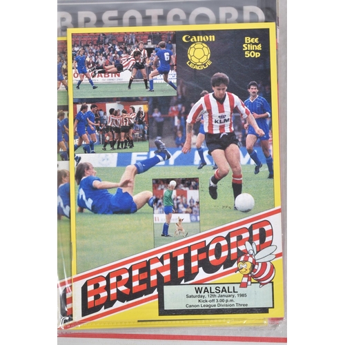 240 - A COLLECTION OF WEST HAM AND BRENTFORD FOOTBALL CLUB PROGRAMMES, West Ham  programmes range from 198... 