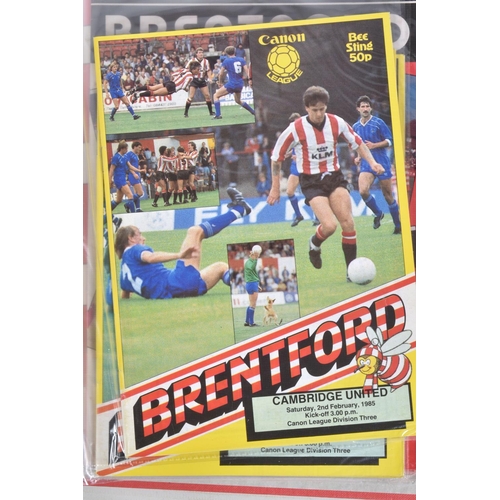 240 - A COLLECTION OF WEST HAM AND BRENTFORD FOOTBALL CLUB PROGRAMMES, West Ham  programmes range from 198... 