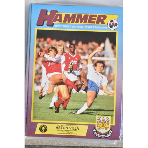 240 - A COLLECTION OF WEST HAM AND BRENTFORD FOOTBALL CLUB PROGRAMMES, West Ham  programmes range from 198... 