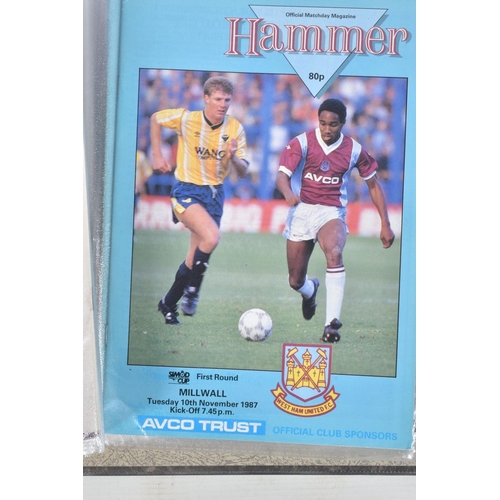 240 - A COLLECTION OF WEST HAM AND BRENTFORD FOOTBALL CLUB PROGRAMMES, West Ham  programmes range from 198... 