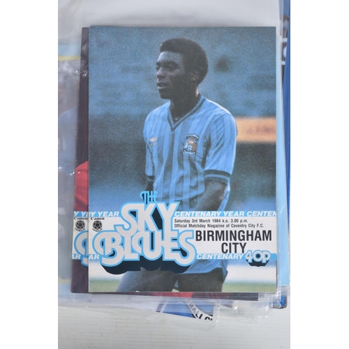 241 - A COLLECTION OF COVENTRY CITY FOOTBALL CLUB PROGRAMMES, programmes range from 1983 to 1991, featurin... 