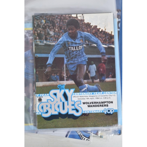 241 - A COLLECTION OF COVENTRY CITY FOOTBALL CLUB PROGRAMMES, programmes range from 1983 to 1991, featurin... 