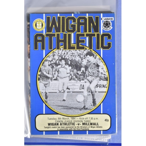 242 - A COLLECTION OF BOLTON WANDERERS AND WIGAN ATHLETIC FOOTBALL CLUB PROGRAMMES, Bolton Wanderers  prog... 