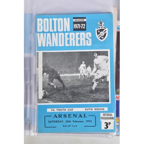 242 - A COLLECTION OF BOLTON WANDERERS AND WIGAN ATHLETIC FOOTBALL CLUB PROGRAMMES, Bolton Wanderers  prog... 