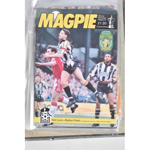 243 - A COLLECTION OF NOTTS COUNTY FOOTBALL CLUB PROGRAMMES, programmes range from 1956 to 2005, featuring... 