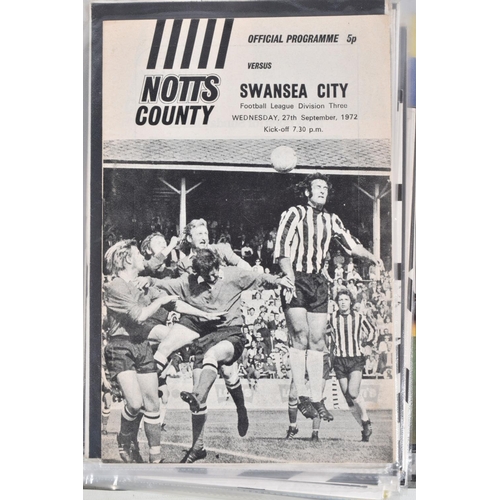 243 - A COLLECTION OF NOTTS COUNTY FOOTBALL CLUB PROGRAMMES, programmes range from 1956 to 2005, featuring... 