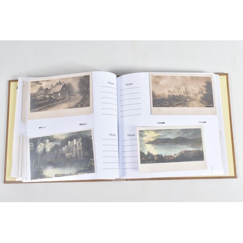 261 - TWO ALBUMS OF EARLY 20TH CENTURY POSTCARDS albums of early 20th century, the first album features va... 