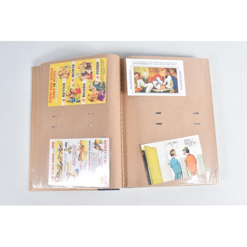 261 - TWO ALBUMS OF EARLY 20TH CENTURY POSTCARDS albums of early 20th century, the first album features va... 