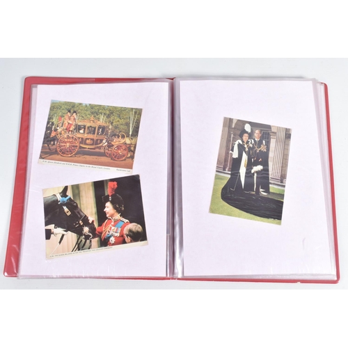 262 - A COLLECTION OF POSTCARDS RELATING TO THE ROYAL FAMILY AND THE MILITARY, includes six albums and 1 c... 