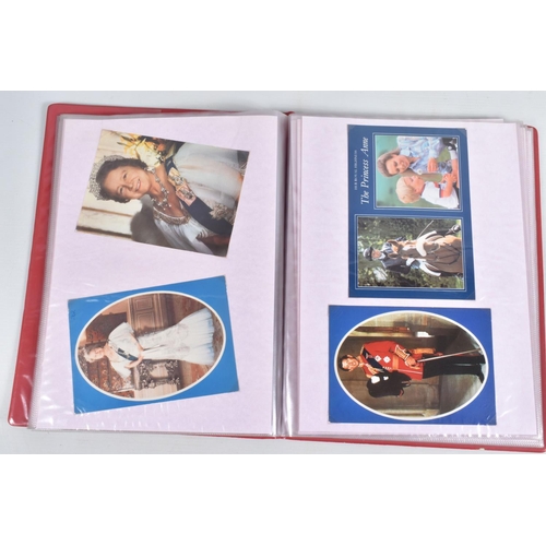 262 - A COLLECTION OF POSTCARDS RELATING TO THE ROYAL FAMILY AND THE MILITARY, includes six albums and 1 c... 