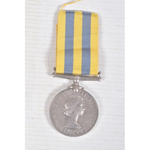 272 - A KOREA WAR PAIR OF MEDALS WITH RIBBONS, the war medal is named to 22231813 Private D. Sith A.C.C. (... 