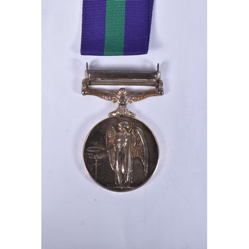 284 - AN ELIZABETH II GENERAL SERVICE MEDAL WITH CANAL ZONE CLASP, awarded to 22419221 LCPL G M KING RE, w... 