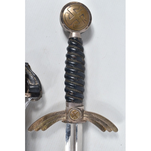 289 - AN EARLY THIRD REICH LUFTWAFFE OFFICERS SWORD, by the maker David Malsch of Steinbach-Thur Germany, ... 