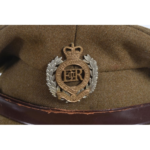 300 - A ROYAL ENGINEERS CAP, VARIOUS BUTTONS, CUFFLINKS, MEDALS BARS and other assorted items, the RE cap ... 