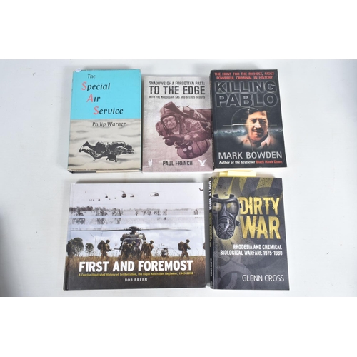 304 - A SELECTION OF BOOKS, WITH SPECIAL FORCES INTEREST, ALL OWNED BY PETER McAleese,   RECCE   Guide to ... 