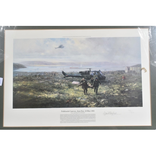 308 - A LARGE GLAZED LIMITED EDITION PRINT SIGNED BY ARTIST DAVID SHEPHERD NUMBER 306/850 73x54cm titled  ... 