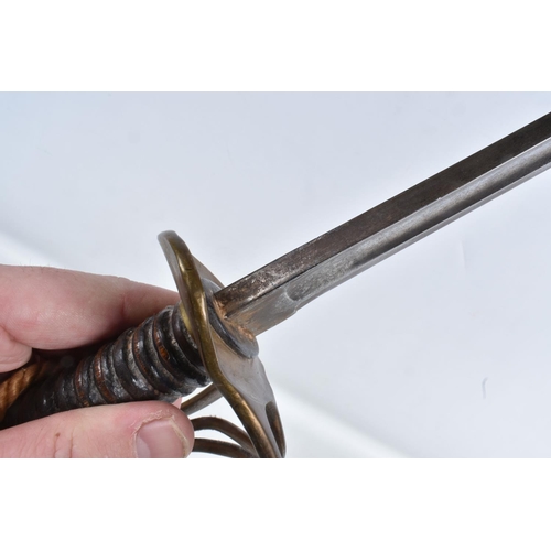 319 - A NINETEENTH OR TWENTIETH CENTURY CAVALRY SWORD, this comes complete with its original scabbard, we ... 