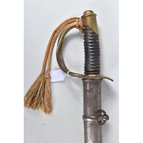 319 - A NINETEENTH OR TWENTIETH CENTURY CAVALRY SWORD, this comes complete with its original scabbard, we ... 