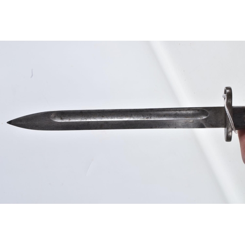 321 - A BRITISH SLR LIA3 CHROME PARADE BAYONET, with correct markings for period, together with a further ... 