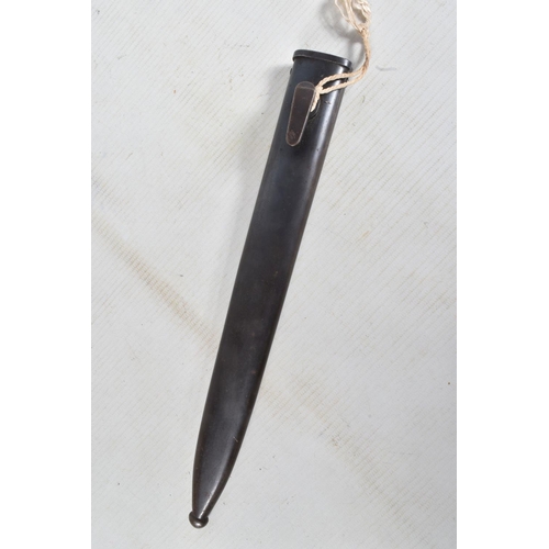 321 - A BRITISH SLR LIA3 CHROME PARADE BAYONET, with correct markings for period, together with a further ... 