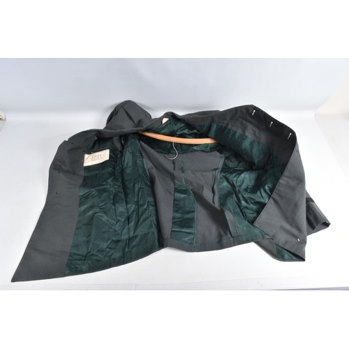 335 - A QUANTITY OF AMERICAN DRESS UNIFORM JACKETS AND SOME TROUSERS, two of the jackets have buttons on t... 