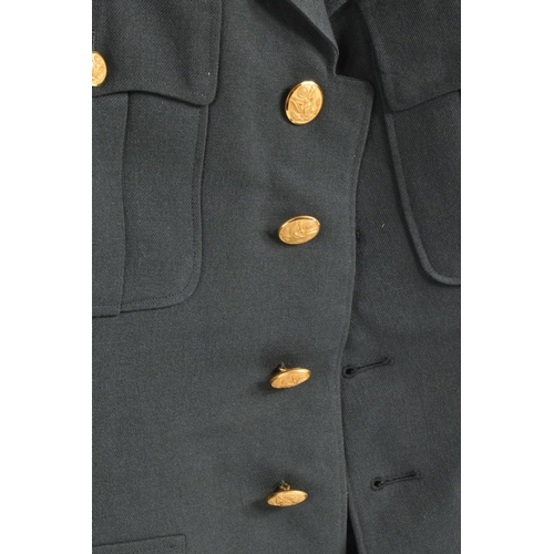 335 - A QUANTITY OF AMERICAN DRESS UNIFORM JACKETS AND SOME TROUSERS, two of the jackets have buttons on t... 