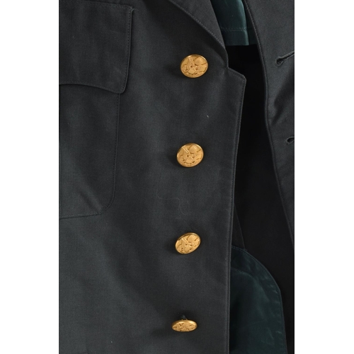 335 - A QUANTITY OF AMERICAN DRESS UNIFORM JACKETS AND SOME TROUSERS, two of the jackets have buttons on t... 