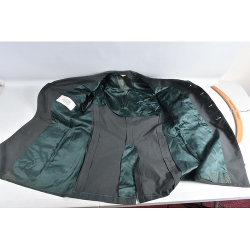 335 - A QUANTITY OF AMERICAN DRESS UNIFORM JACKETS AND SOME TROUSERS, two of the jackets have buttons on t... 