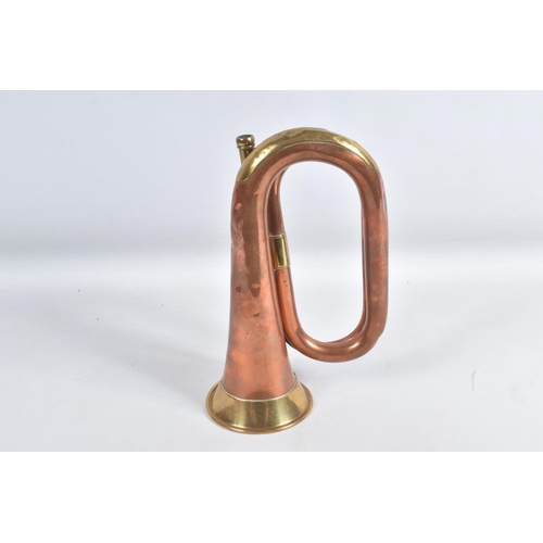 341 - A POST WWII MILITARY MILITARY BUGLE, this was made by Boosey & Hawkes, the bugle is made from brass ... 