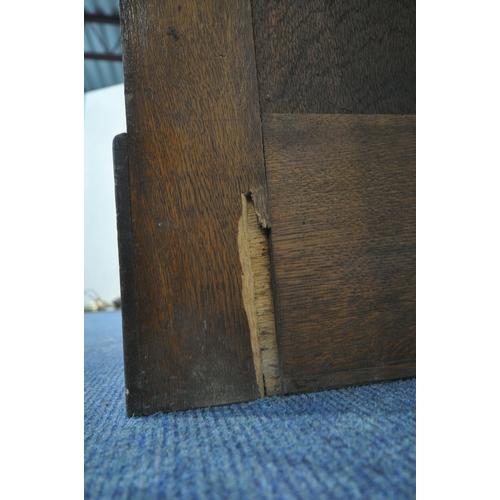 1241 - A 20TH CENTURY OAK TAMBOUR FRONT FILING CABINET, 50cm squared x height 107cm (condition report: idea... 