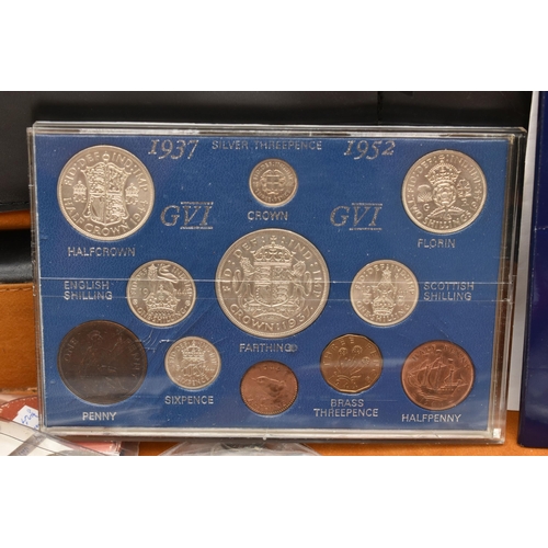 135 - A COMBINATION BRIEFCASE CONTAINING AMOUNTS OF COIN MEDALS and COMMEMORATIVES, to include a proof Mau... 