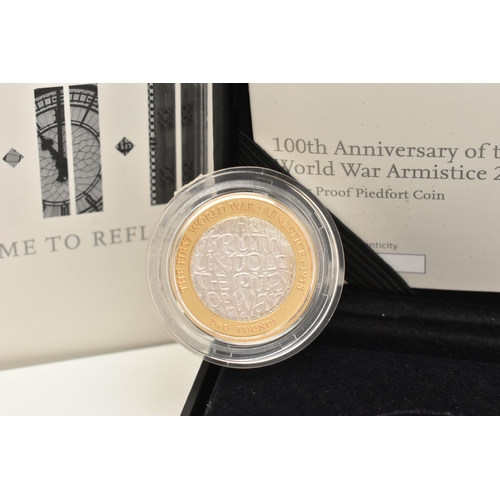 137 - A BOXED ROYAL INT 'A TIME TO REFLECT' 100TH ANNIVERSARY OF THE FIRST WORLD WAR ARMISTICE 2018 UK £2 ... 