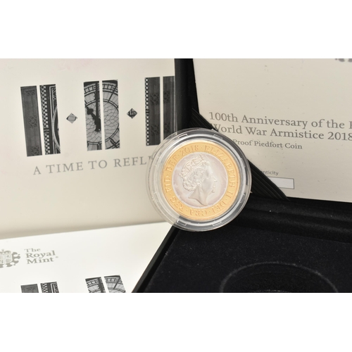 137 - A BOXED ROYAL INT 'A TIME TO REFLECT' 100TH ANNIVERSARY OF THE FIRST WORLD WAR ARMISTICE 2018 UK £2 ... 