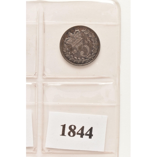 146 - A GROUP OF THREE PENCE 3d COINS VICTORIA 1838 (full ear) through to 1851, all Fourteen coins in VF o... 