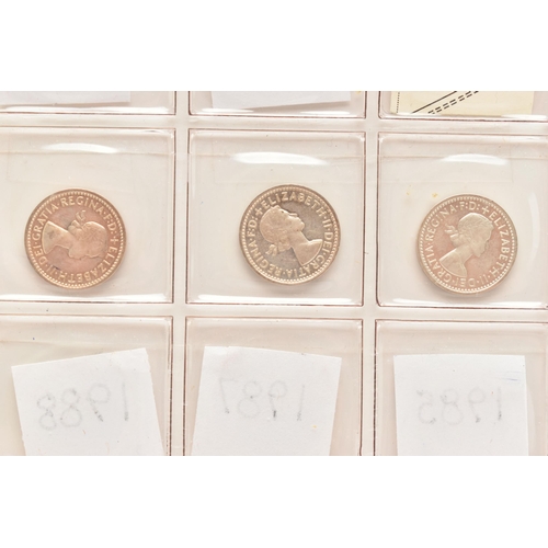 148 - A RUN OF THREE PENCE 3d COINS 1947, 48 and 1950 GEORGE VI, to include Elizabeth II 3d 17 coin run 19... 