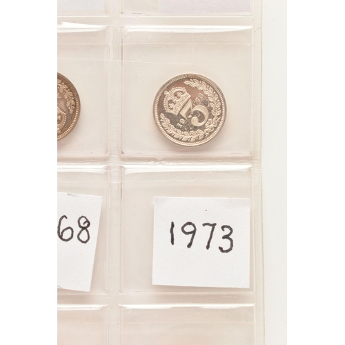 148 - A RUN OF THREE PENCE 3d COINS 1947, 48 and 1950 GEORGE VI, to include Elizabeth II 3d 17 coin run 19... 